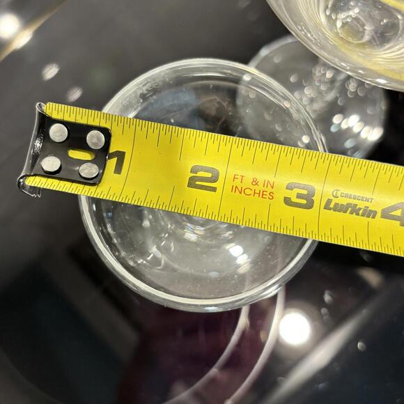 Vintage Handblown Twisted Stem Crystal Wine & Coupe Glasses Bohemia European 6pc - Picture 7 of 7